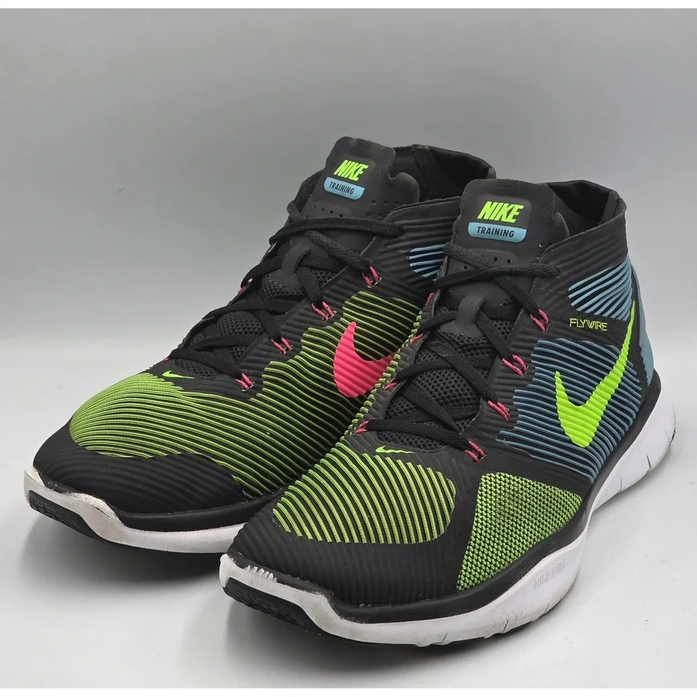 Nike Free Train Instinct 833274-034 Black Electric Green Men's Size 10.5